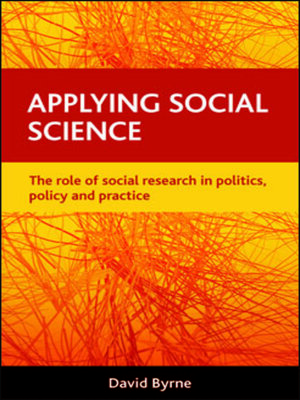 cover image of Applying social science